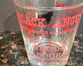 Black Angus Restaurants and Lounges Texas Bull Shot Glass