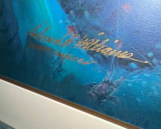 Richard J. Halliman Underwater Scene Art Print