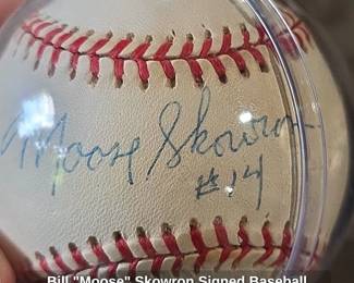 Bill Moose Skowron Signed Baseball