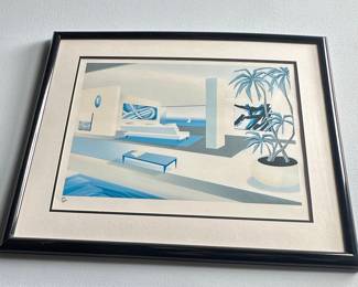 Thomas McKnight "Futuristic Interior" Limited Edition Print