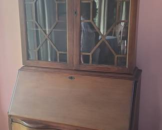 Maddox Chippendale Style Mahogany Secretary Desk