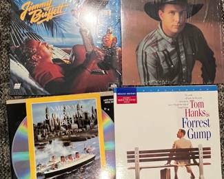 Jimmy Buffett Live by the Bay LaserDisc, Garth Brooks LaserDisc, National Geographic Video LaserDisc, Forrest Gump LaserDisc