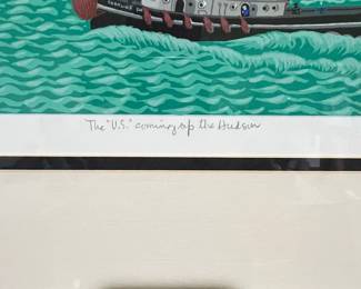 James Flora "The U.S. coming up the Hudson" AP Print