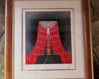 Erté "Red Sea" Serigraph - Artist Proof