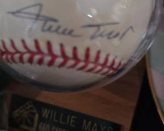 Willie Mays Autographed Baseball