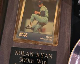 Nolan Ryan th Win Commemorative Display