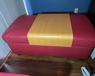 Modern Storage Ottoman with Tray