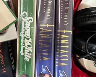 Walt Disney Masterpiece Collection VHS Tapes (Snow White and Fantasia - Black Diamond Edition)