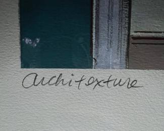 M. Satiloe "Architexture" Limited Edition Print