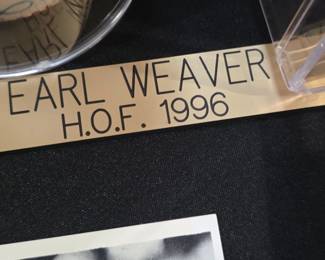 Earl Weaver Autographed Baseball second image