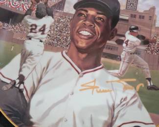 Willie Say Hey Mays Superstars of Baseball Collector Plate