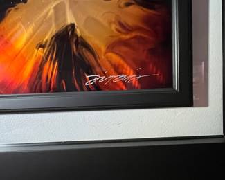 Chris DeRubeis "Mini Burst Red" Art Print