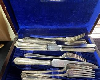 1847 Rogers Bros. "Al. XII" Silver Plate Flatware Set