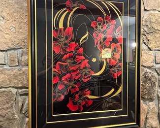 M. Antonio Floral Art Print with Signature