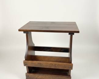 Arts and Crafts Style Magazine Rack Table