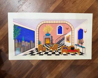 Fanch Ledan "Inside with Checkered Floor" Limited Edition Print