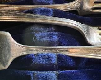 1847 Rogers Bros. "Al. XII" Silver Plate Flatware Set