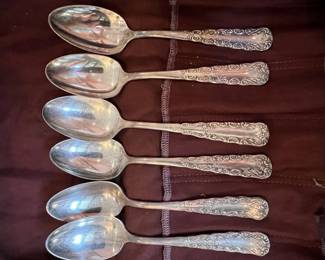 1847 Rogers Bros. "Affection" Pattern Silverplate Serving Spoons