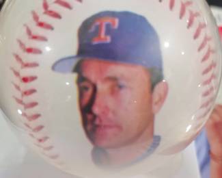 Nolan Ryan Strikeout Express Commemorative Baseball