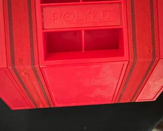 Vintage ROLYKIT Red Plastic Organizer Box