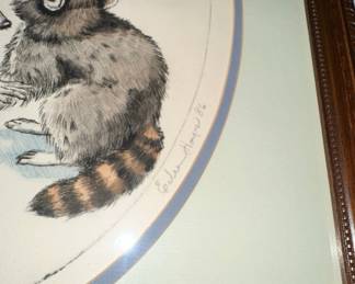 Eileen Hayes "Coons with Apple" Limited Edition Print