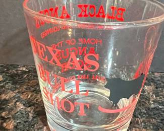 Black Angus Restaurants and Lounges Texas Bull Shot Glass