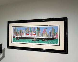 James Flora "The U.S. coming up the Hudson" AP Print