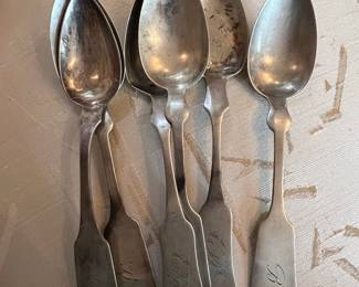 W.H. Gates Coin Sterling Silver Spoons