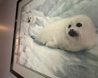 Charles Frace "Peace on Ice" Harp Seal Pups Art Print