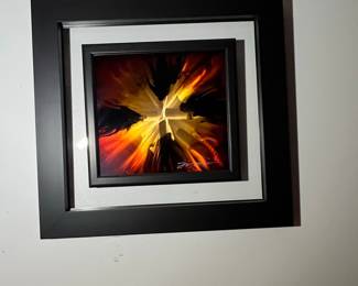 Chris DeRubeis "Mini Burst Red" Art Print