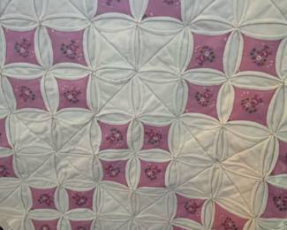 Vintage Cathedral Window Quilt