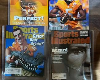 Sports Illustrated & Football Time Magazines - Tennessee Volunteers Football