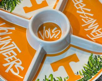 University of Tennessee Volunteers "Vols" Ceramic Chip and Dip Platter