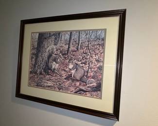 Steve St. Clair "Squirrels in Autumn" Print