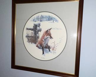 Fox Pause Art Print by Eileen Hayes
