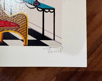 Fanch Ledan "Inside with Checkered Floor" Limited Edition Print