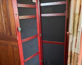 Wooden Jewelry Armoire with Mirror