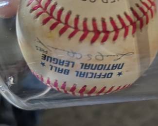 Hank Aaron Autographed Baseball Official National League Ball second image