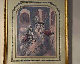 Nancy H. Strailey Carousel Horse Art Print