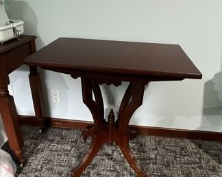 Eastlake Style Walnut Parlor Table