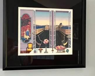 Fanch Ledan Style "Au Moulin Rouge" Limited Edition Lithograph