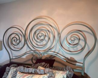Metal Scroll Headboard