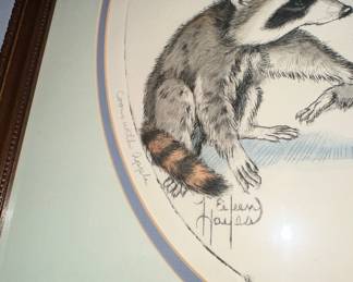 Eileen Hayes "Coons with Apple" Limited Edition Print