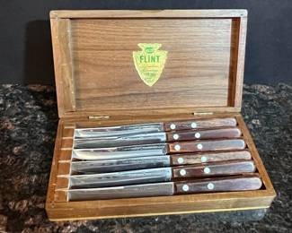 EKCO Flint Stainless Steel Steak Knives Set