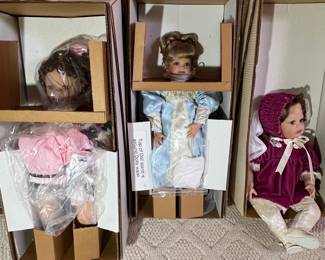 Collection of Porcelain Dolls