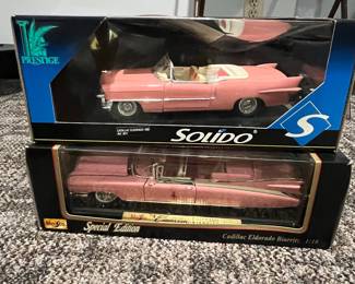 Solido Prestige Cadillac Eldorado 1955 & Maisto Special Edition Cadillac Eldorado Biarritz 1:18 Diecast Cars