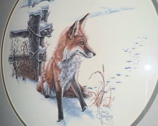 Fox Pause Art Print by Eileen Hayes