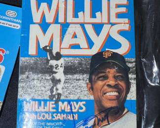 Say Hey: The Autobiography of Willie Mays Signed Book