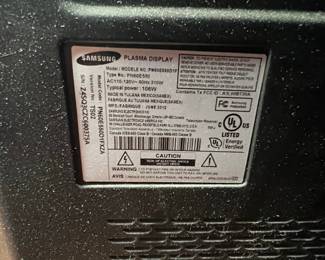 Samsung PN60E550D1F Plasma Display