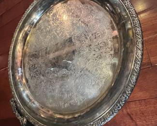 WM Rogers Silverplated Serving Tray